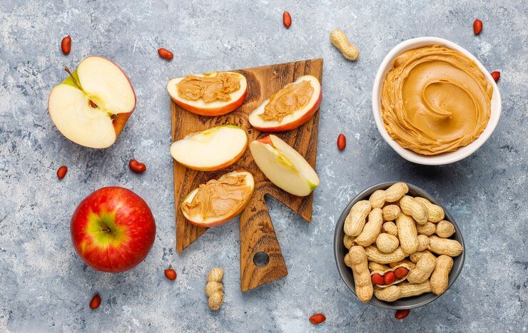 Apple Slices with Peanut Butter