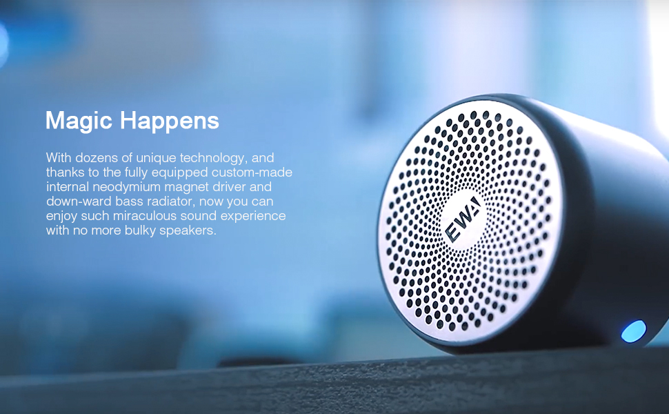 EWA Waterproof Portable Bluetooth Speaker
